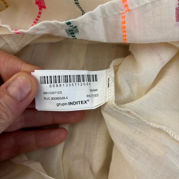 Zara Colorful Multicolor Dotted V-Neck Mini Dress Romper - Picture 8 of 11